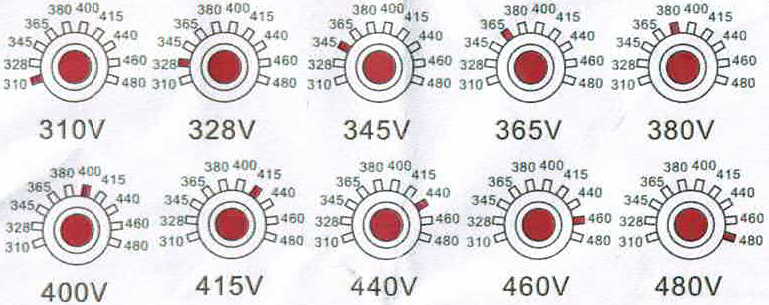 RSA-GRV8-03D Настройка диапазона входного напряжения
