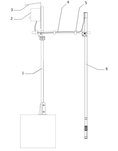 Пример полного комплекта установки датчиков на аэротенке
