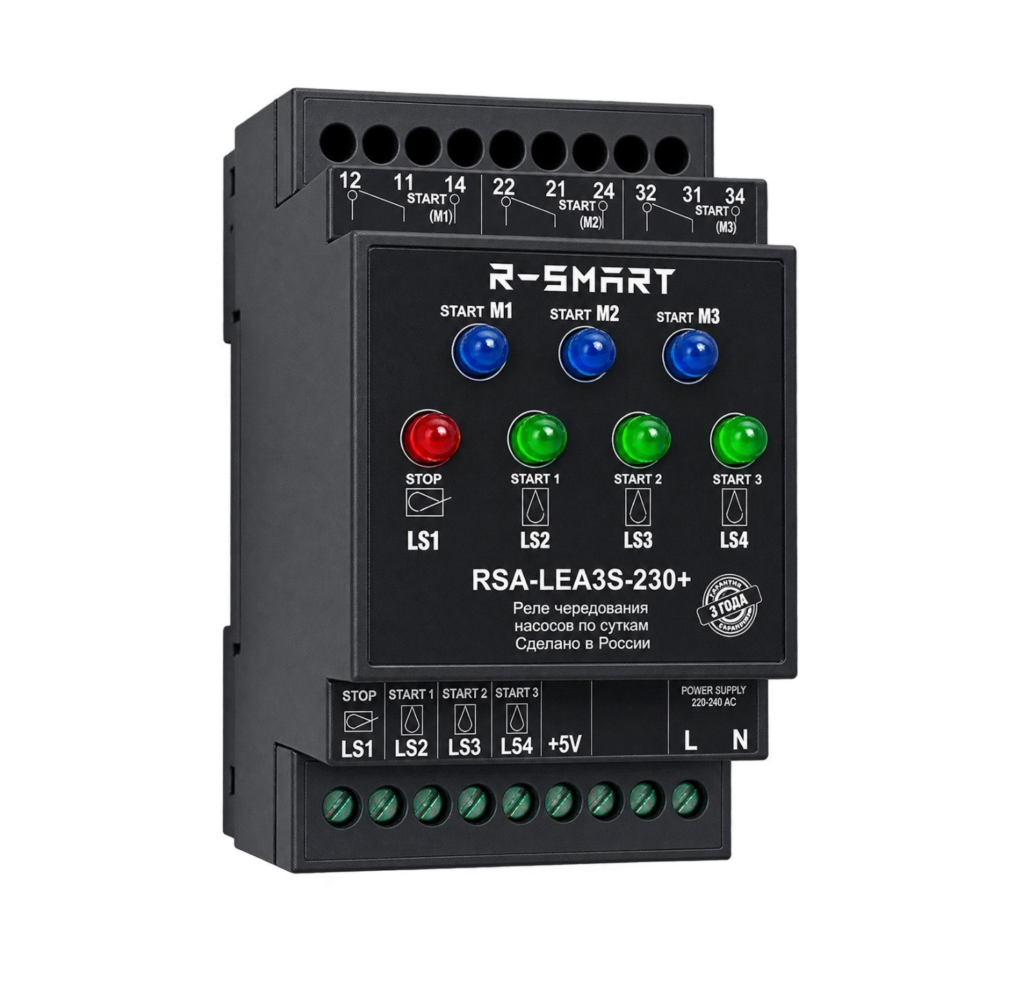 Превью    <h6> Реле чередования насосов по суткам RSA-LEA3S-230+ </h6>